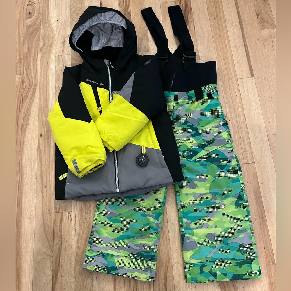 Obermeyer Snow Ski Jacket and Bib, Size 4